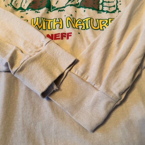 Neff Wild World Graphic Long Sleeve Tee M - Picture 2 of 5